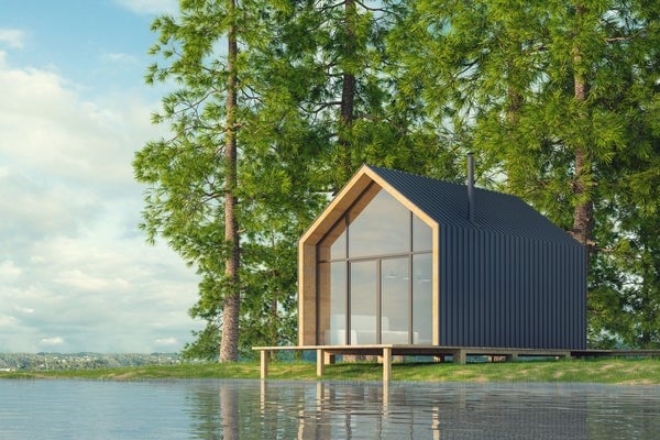 tiny home on lake