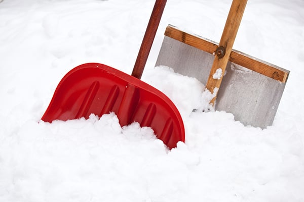 Shoveling snow