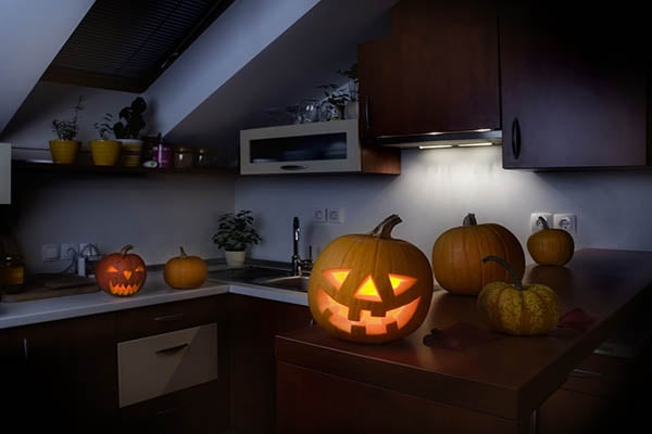 pumpkin in kitchen