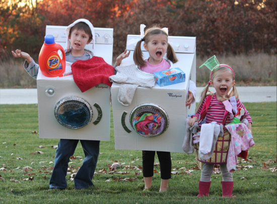 family laundry costume