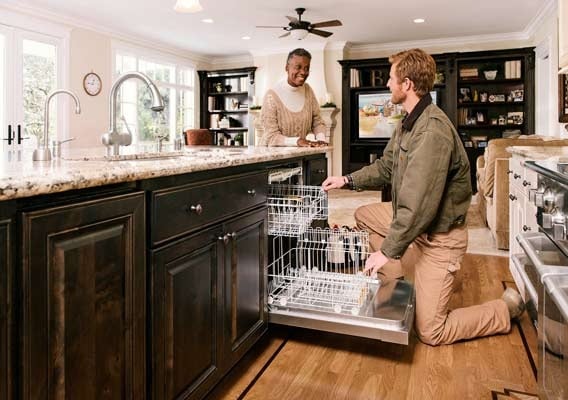 dishwasher in a kitchen