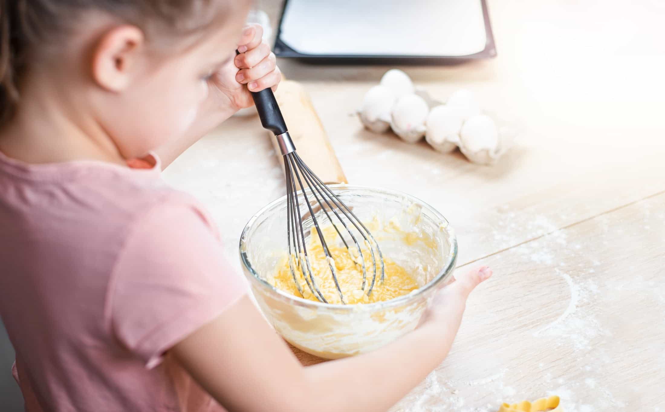 girl with whisk