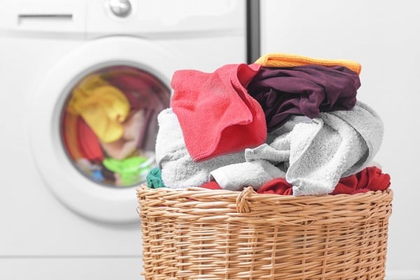 laundry in basket